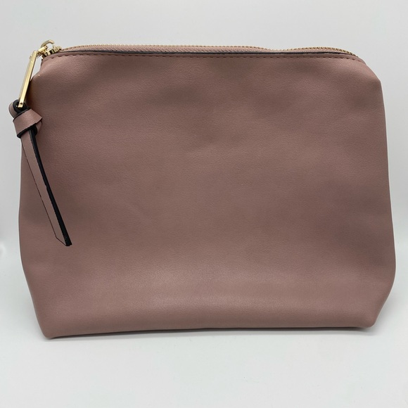 🔥5 for $20🔥 Steve Madden Large Mauve Makeup / Cosmetic Travel Bag - Picture 3 of 11